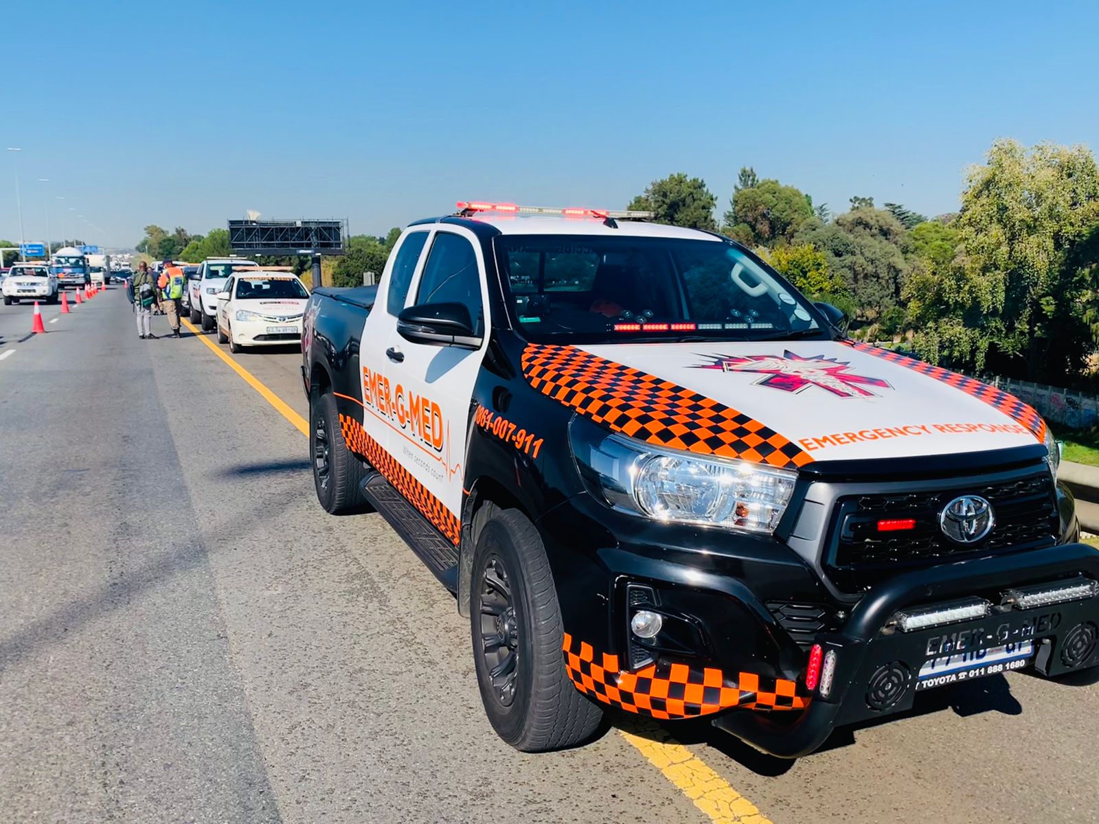 Several injured in a collision on the N1, Randpark Ridge