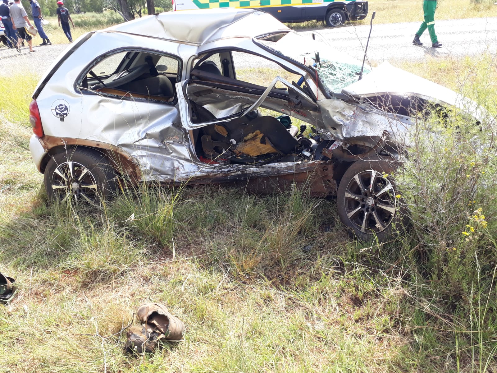 Two injured in a collision on Old Welverdiend Road in Carletonville.