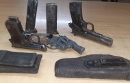 Suspect in court following the recovery of three firearms