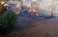 Wood and iron home destroyed in a fire in Parkgate