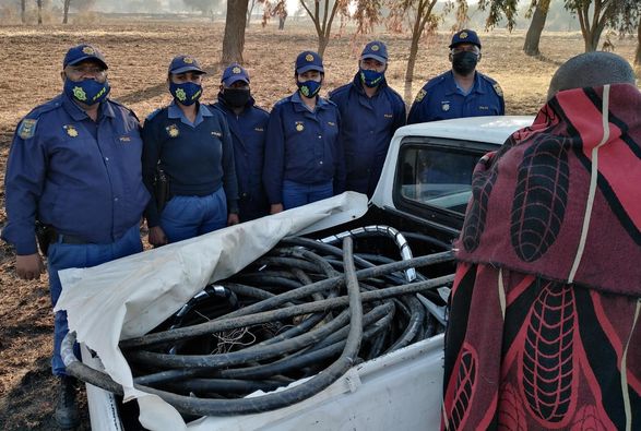 Intelligence-led information resulted into the seizure of copper cable, bakkie and one arrest effected
