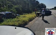 Road crash on the N2 North bound just after the Adams road off ramp in Amanzimtoti