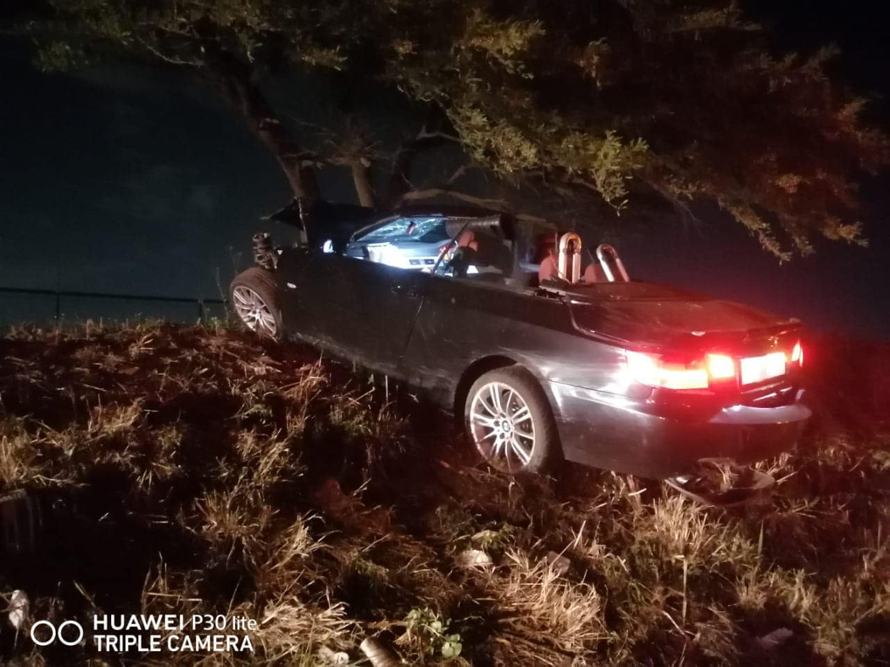 Motor vehicle crash into guardrail on the R102 Phoenix - KZN