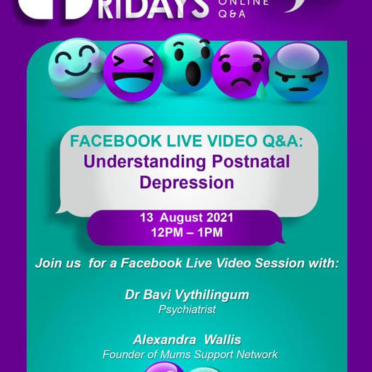 SADAG Facebook LIVE Video focuses on understanding Postnatal Depression