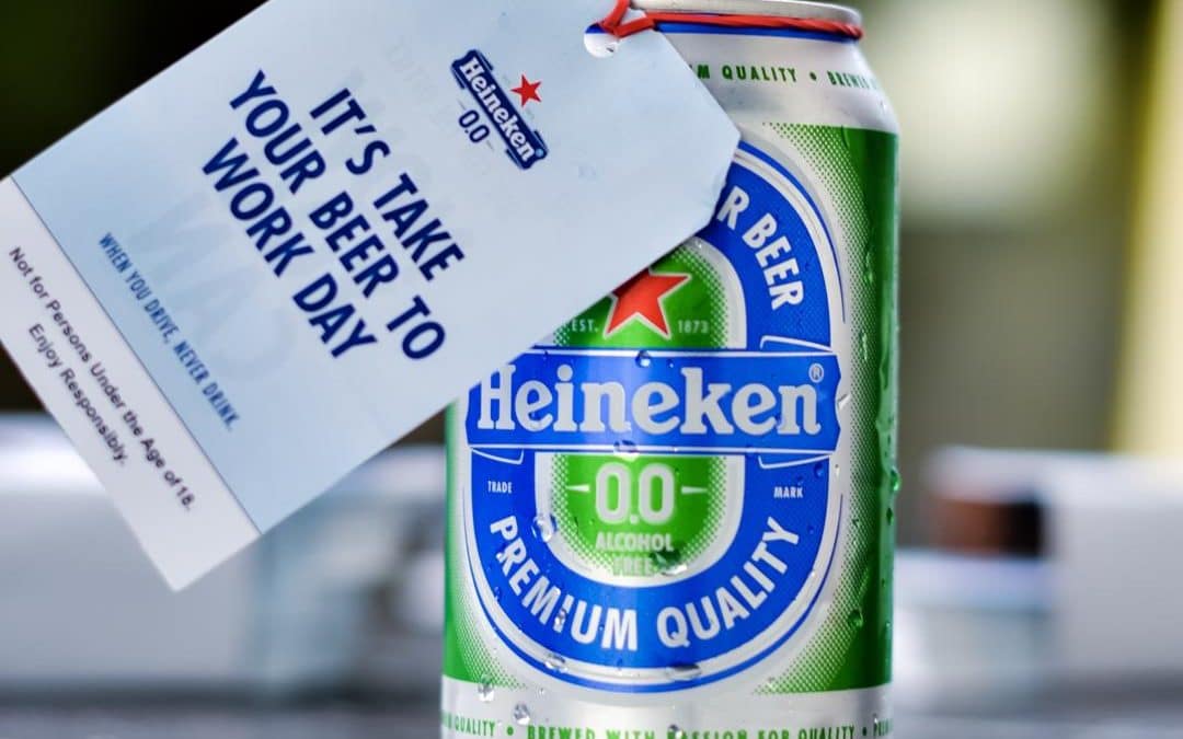 Heineken: 'can' your 'National Take a beer to work' day!