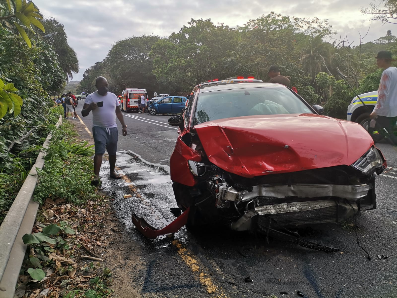 Crash victim resuscitated after a head-on crash on the R620 in Ramsgate