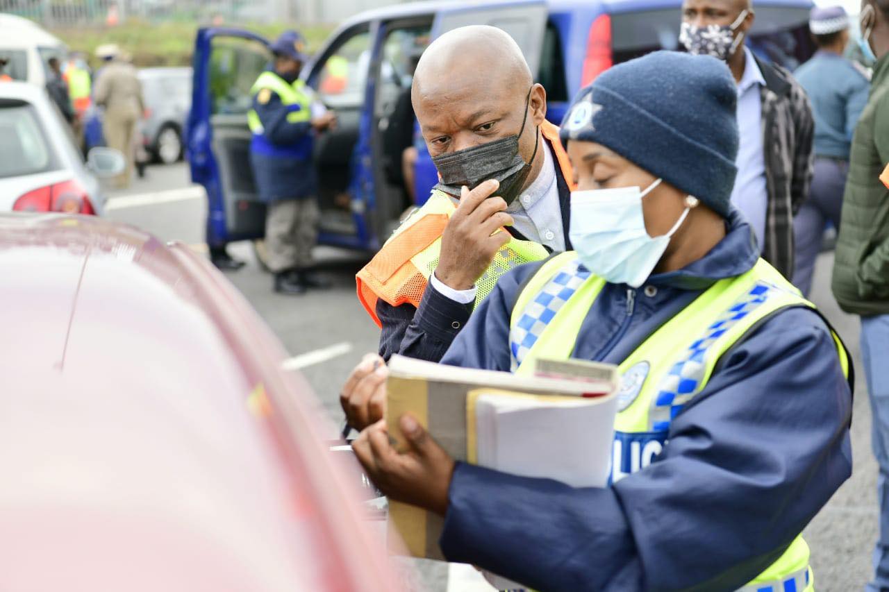 KwaZulu-Natal Premier Sihle Zikalala kicked off October Transport Month at a road block on the N2 highway
