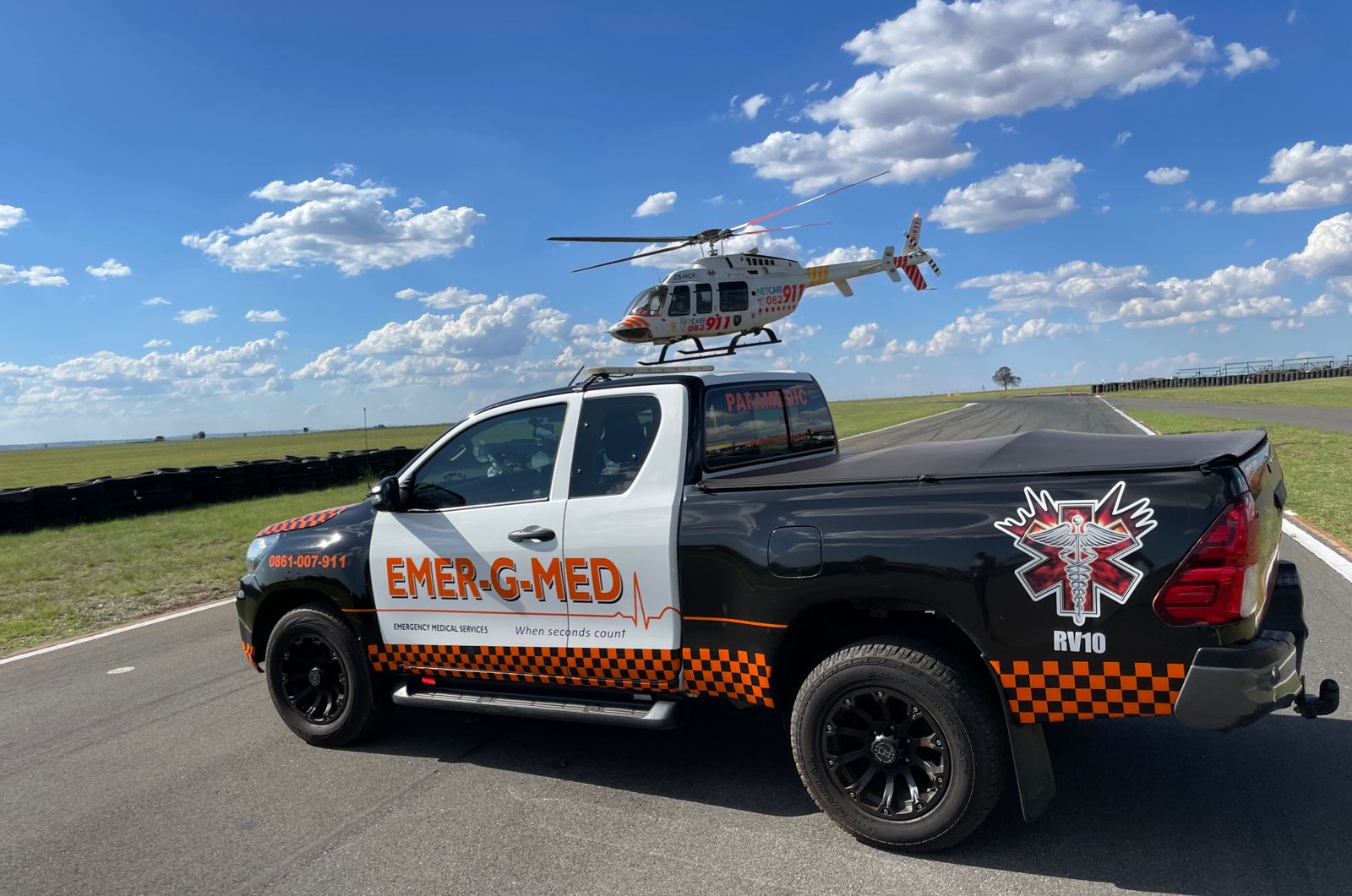 Patient airlifted after collapsing at Redstar Raceway