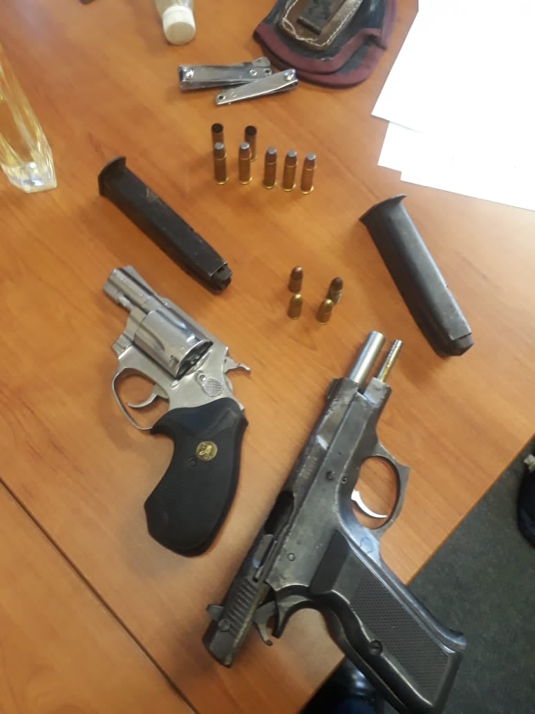 Suspect arrested for possession of unlicensed firearms and ammunition