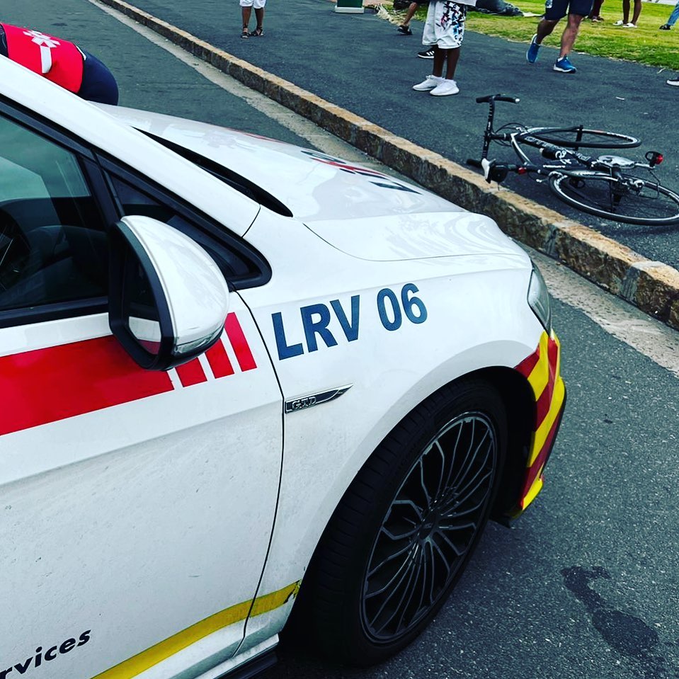 Cyclist injured when knocked down in Sea Point