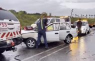 Two critical, two entrapped following head-on collision on the R102, Umhlali