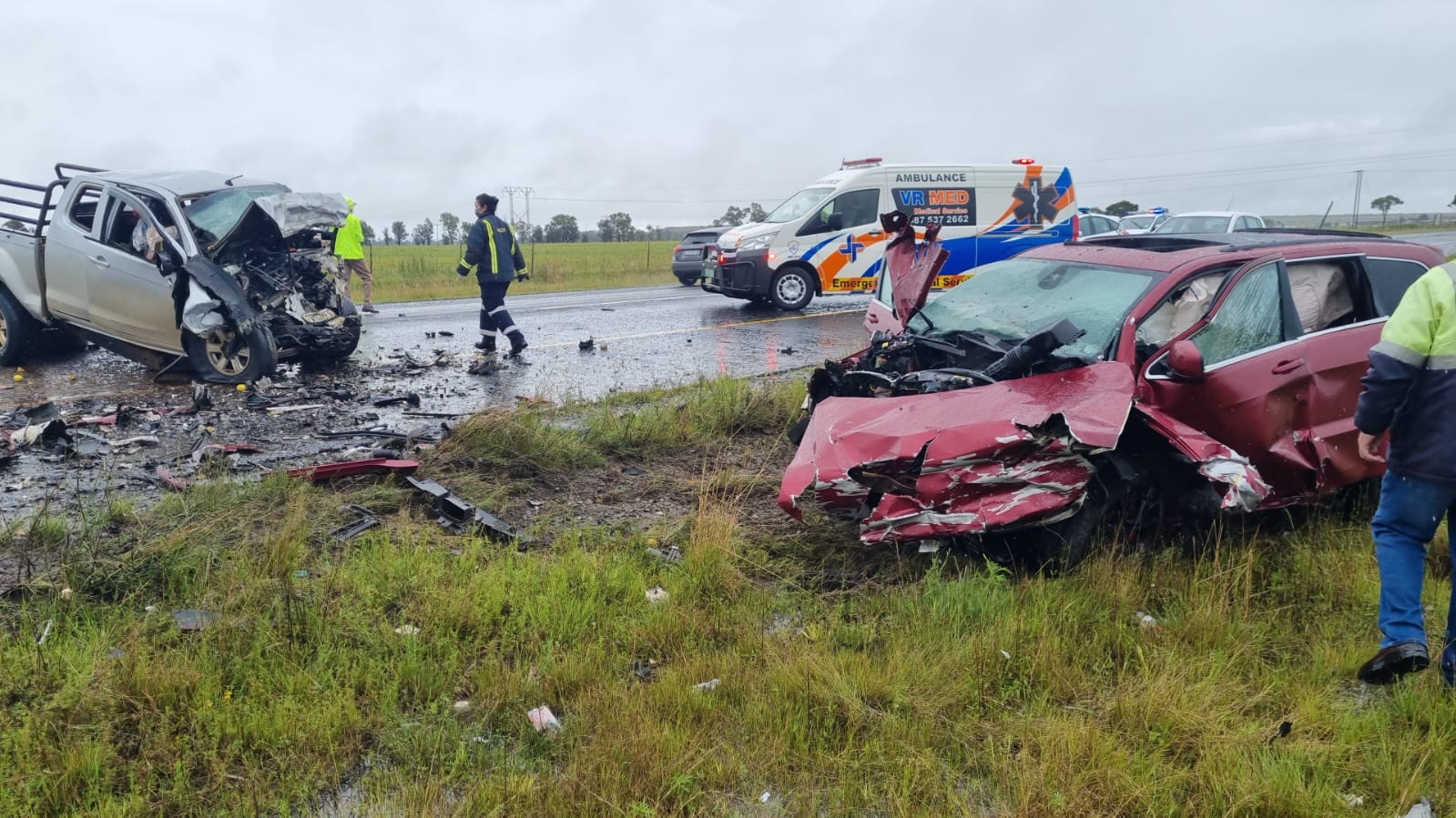Fatal crash on the N6 close to Dinaweng, Bloemfontein.