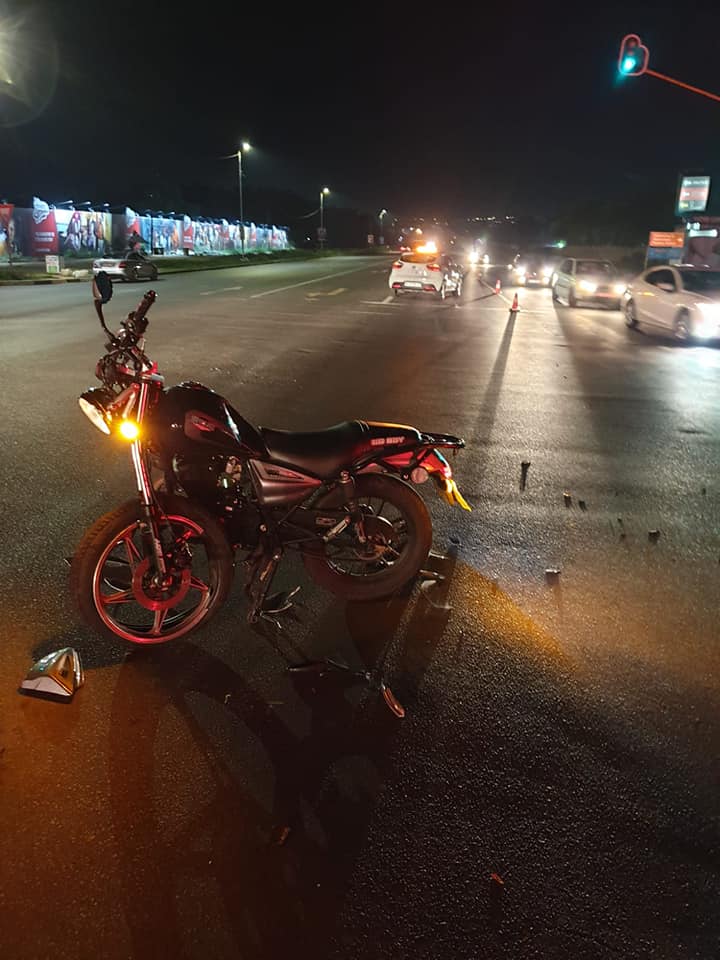 One injured in a motorcycle collision in Randburg