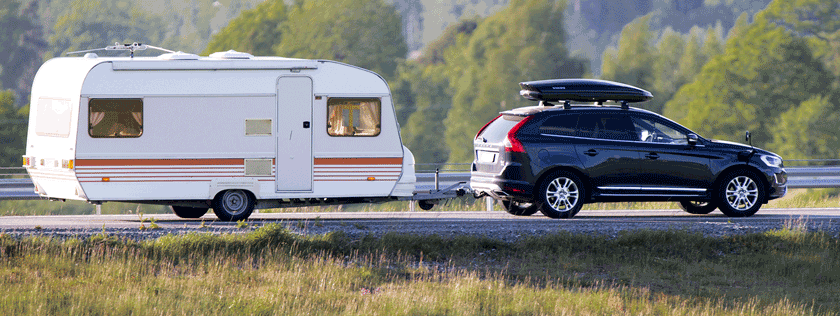 How to drive safely towing a caravan