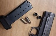 Husband arrested for possession of unlicensed firearm and ammunition
