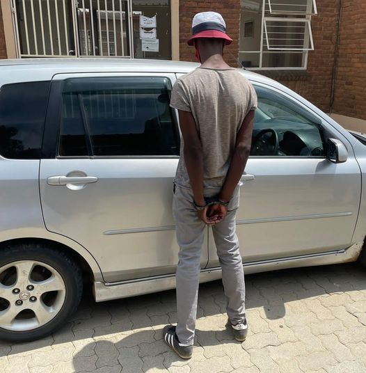 A suspect arrested in Thabong with a vehicle stolen at Ficksburg