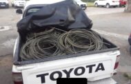 Three suspects arrested in possession of stolen copper cable