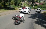 Motorcyclist Knocked Down: Everest Heights - KZN