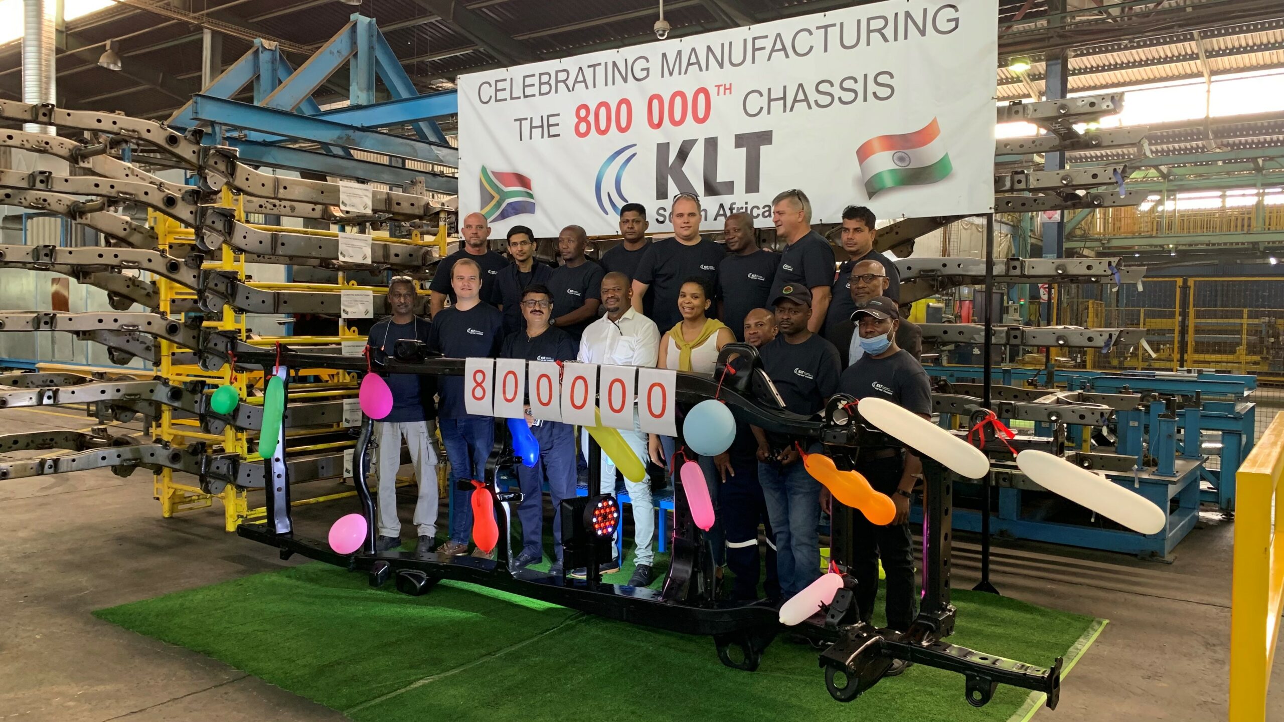 KLT Reaches 800 000 Vehicle Chassis Milestone