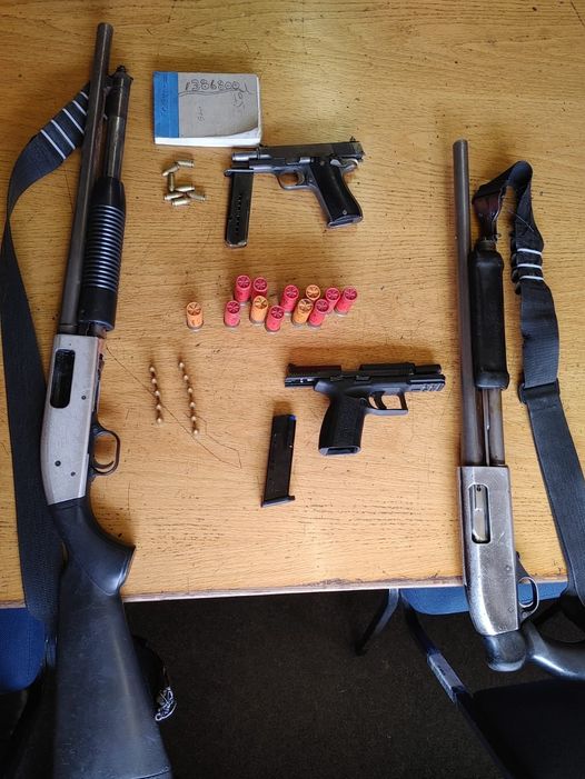 Unlicensed firearms recovered during a routine compliance inspection at a security company