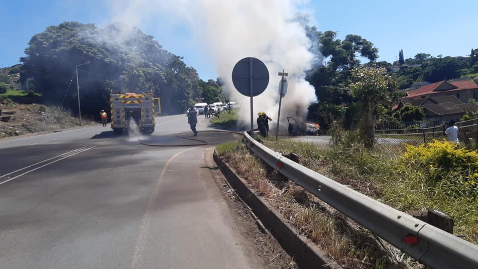 Vehicle fire on the R74 Manor Highway