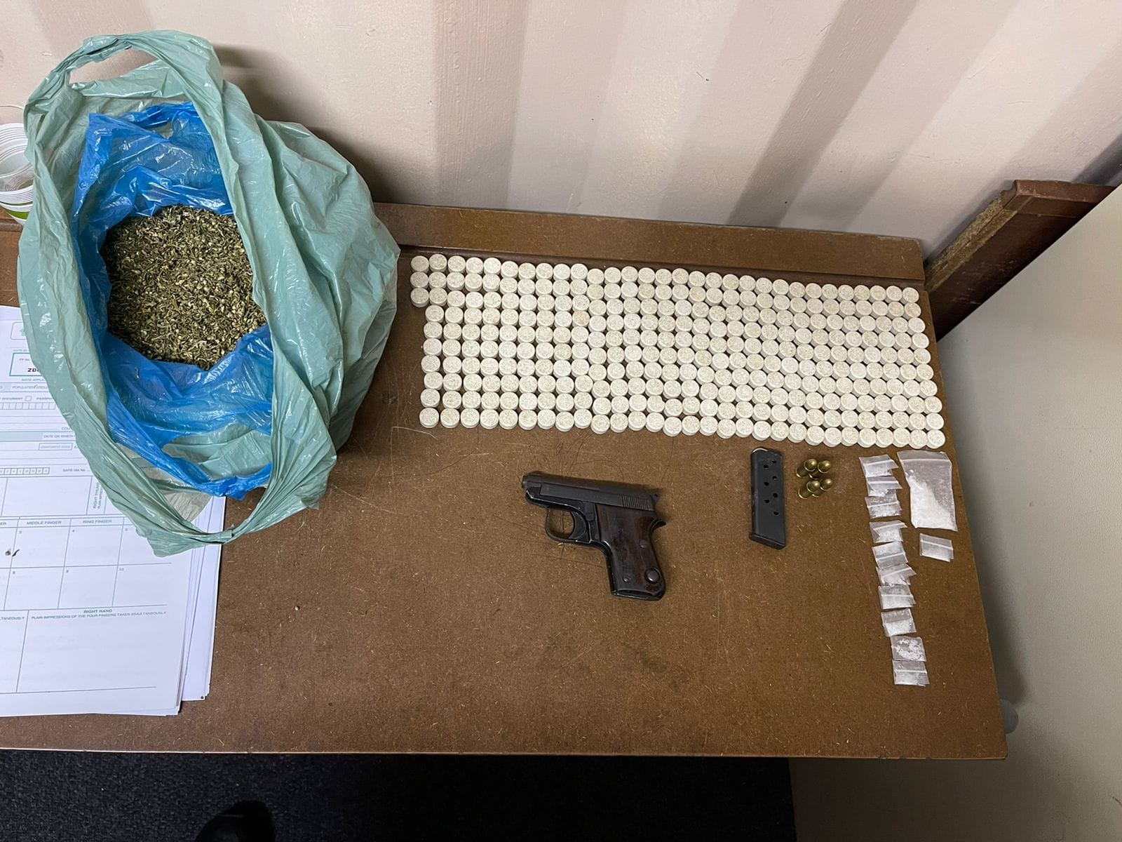Anti-Gang Unit members arrest suspects for possession of unlicensed and prohibited firearms and ammunition