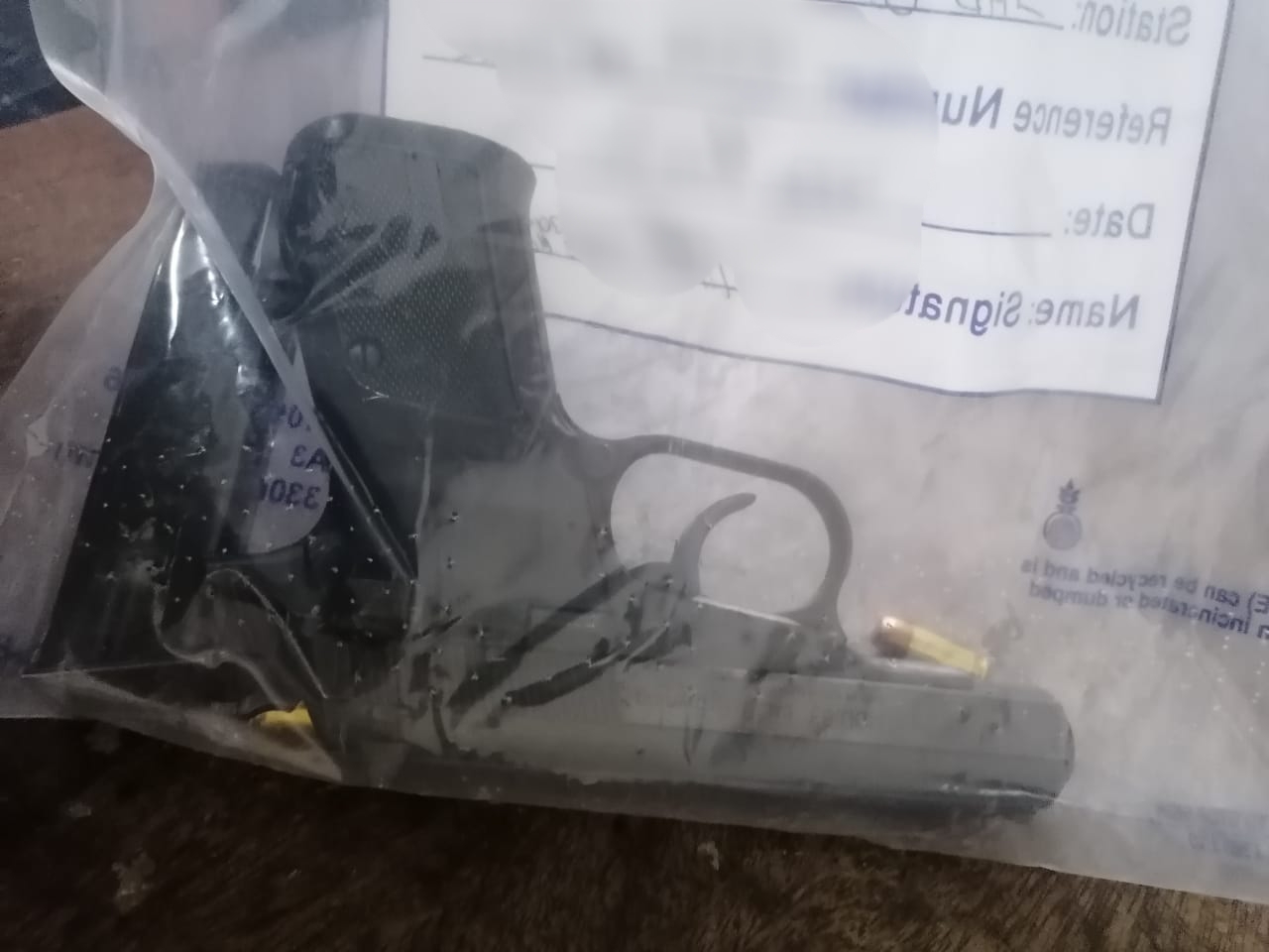 Railway Police in Johannesburg arrest a commuter for possession of an unlicensed firearm and ammunition