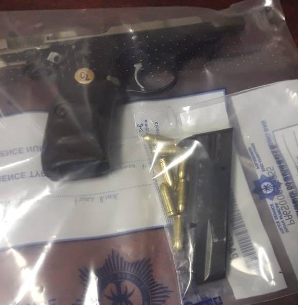 Police disarm and arrest suspect in possession of an unlicensed firearm and ammunition