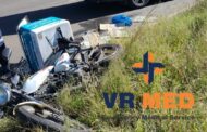Fortunate escape from injury for delivery bike rider after a collision in Fichardt Park, Bloemfontein.