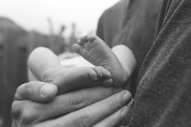 New born baby girl found abandoned.