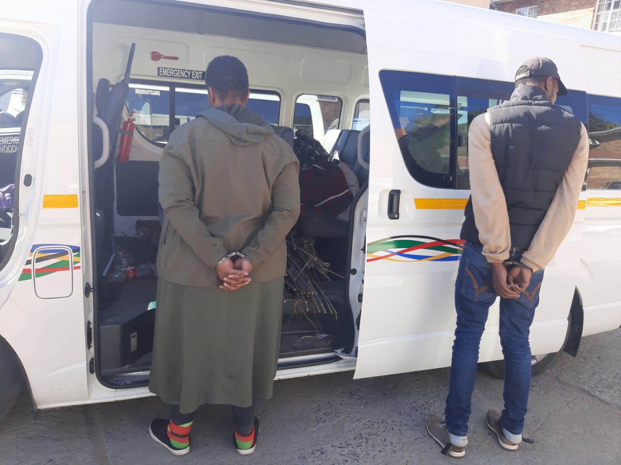 Kroonstad Highway Patrol arrests two suspects in possession of copper cable