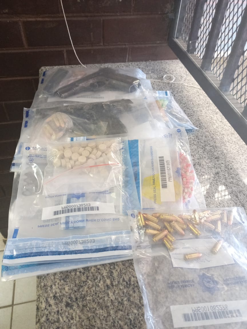 Men nabbed with firearms and drugs