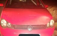 Hijacked Red Volkswagen Polo recovered by JMPD K9 Unit.