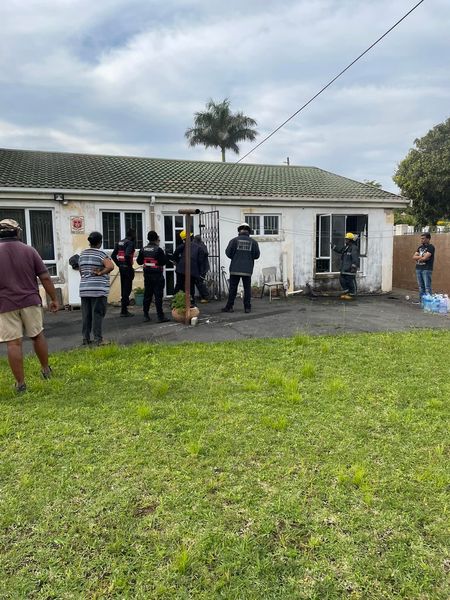 House on fire in Watsonia