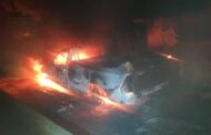 Bakkie and shipping container petrol bombed in New Glasgow