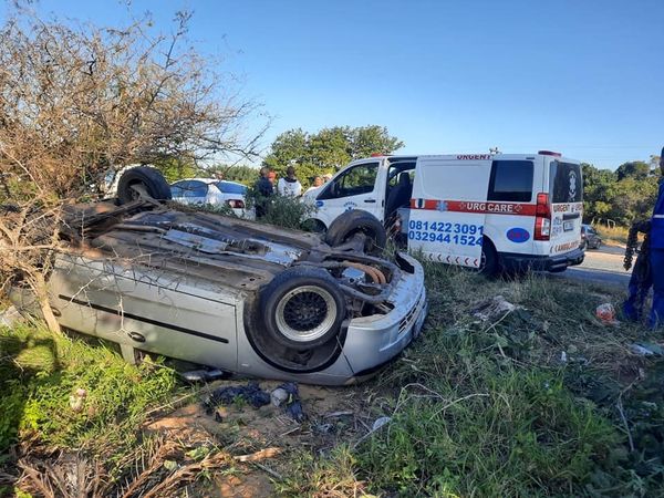 Vehicle rollover crash at St Lucia.