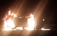 Fortunate escape from serious injury in a vehicle rollover and fire