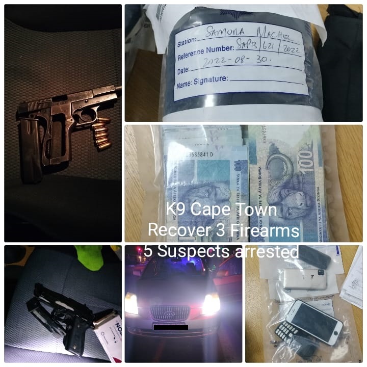 K9 members nab five robbers after a high-speed chase