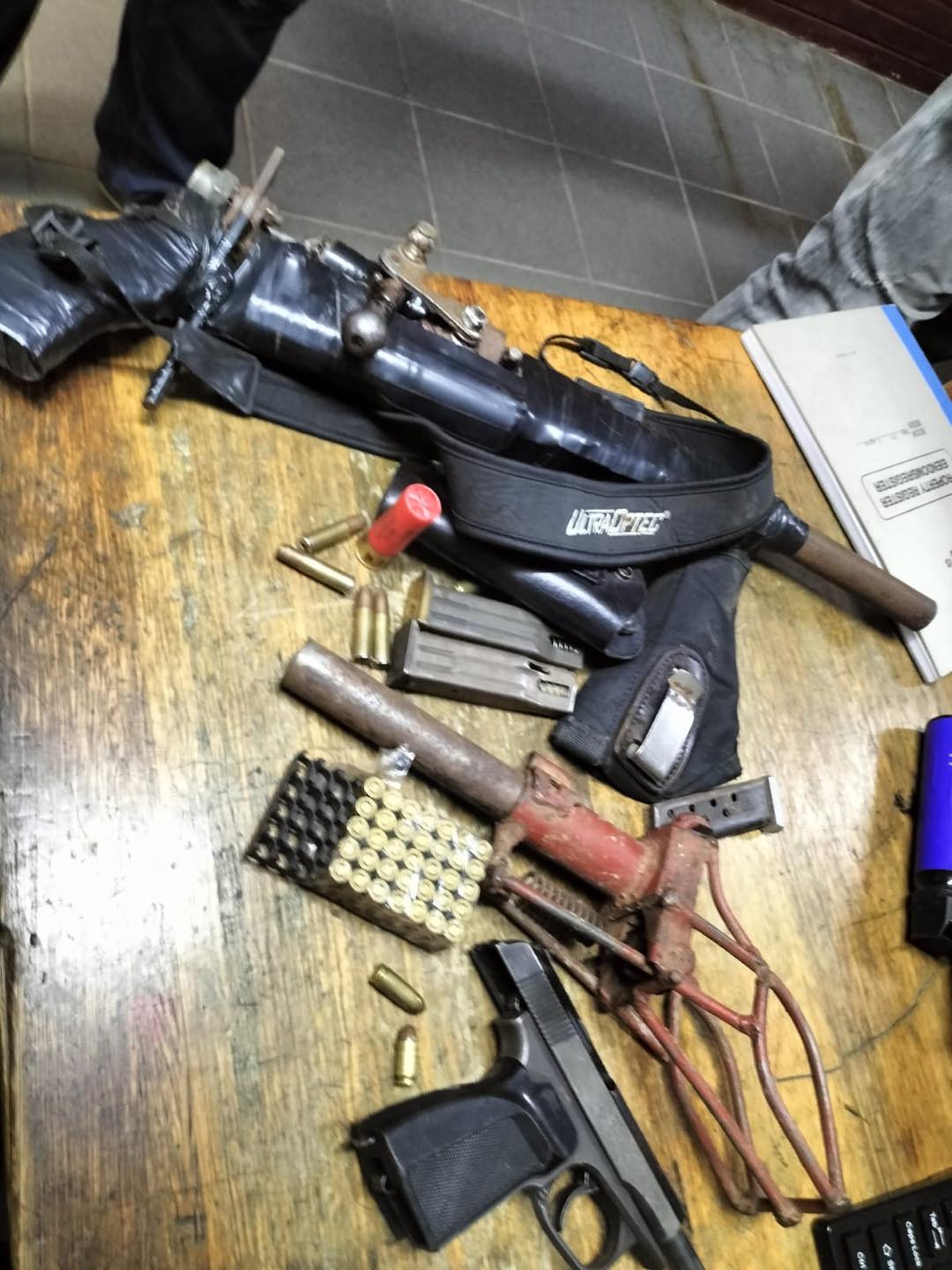 A 26-year-old suspect was arrested for unlawful possession of firearms at Ntumeni