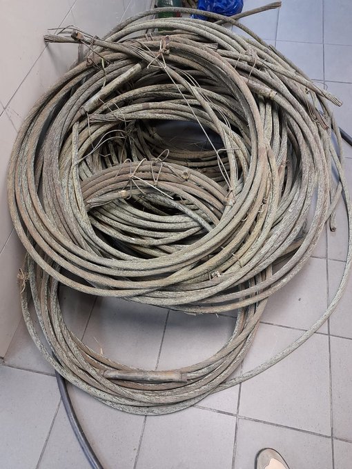 Suspect in custody for possession of stolen copper cables