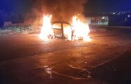 Hijacked vehicle put on fire in the Plessislaer area.