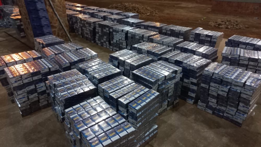 Illicit cigarettes valued at R1.5 million found in a false compartment of a truck