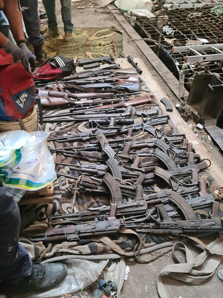 North West Hawks net 20 illegal miners and firearms, ammunition, explosives and money seized