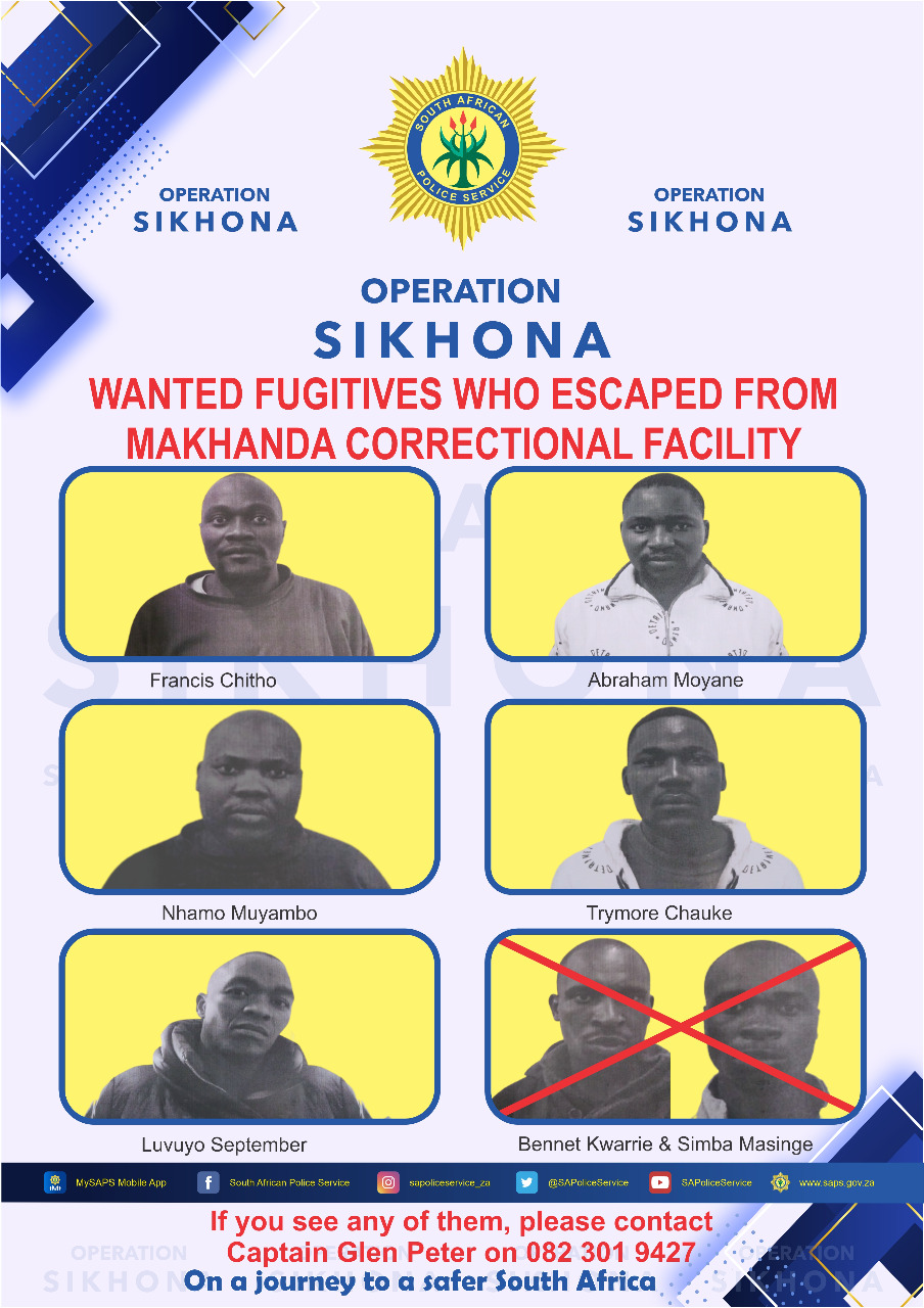 Two of seven escapees re-arrested