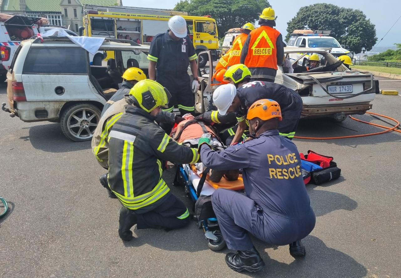 Rescue simulation held at Life Entabeni Hospital.