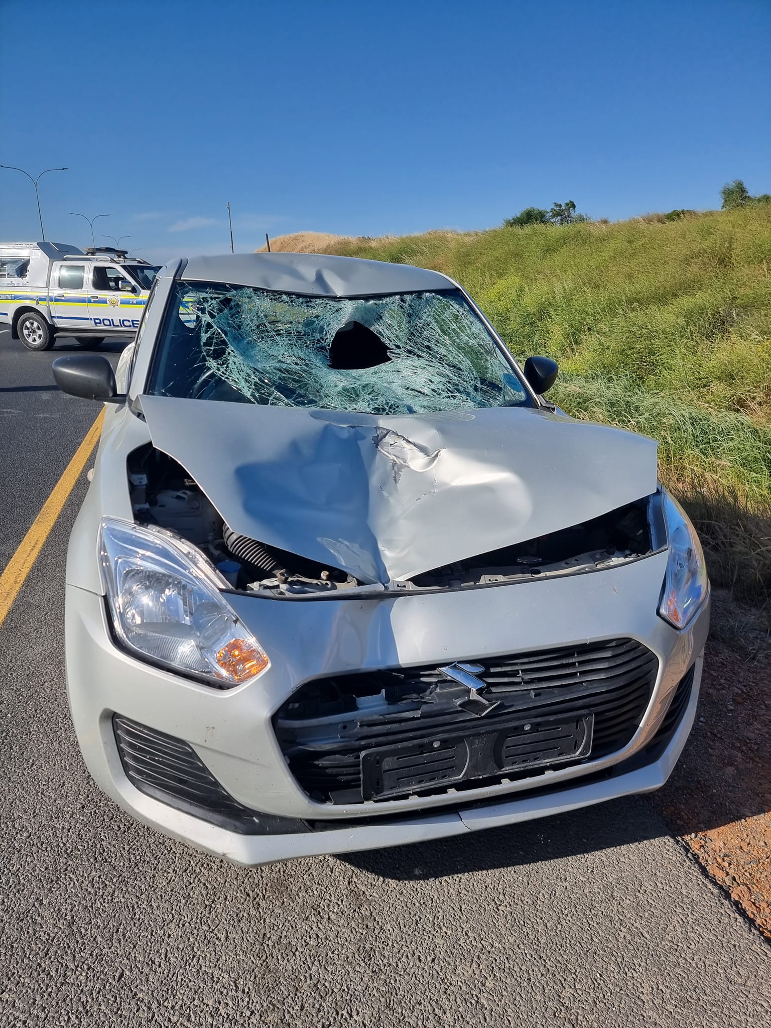 Pedestrian knocked down on the N7, Du Noon