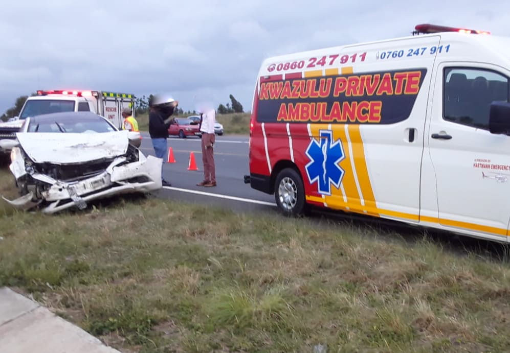 Two vehicles collide on the N2 near Empangeni Richard's Bay off ramp