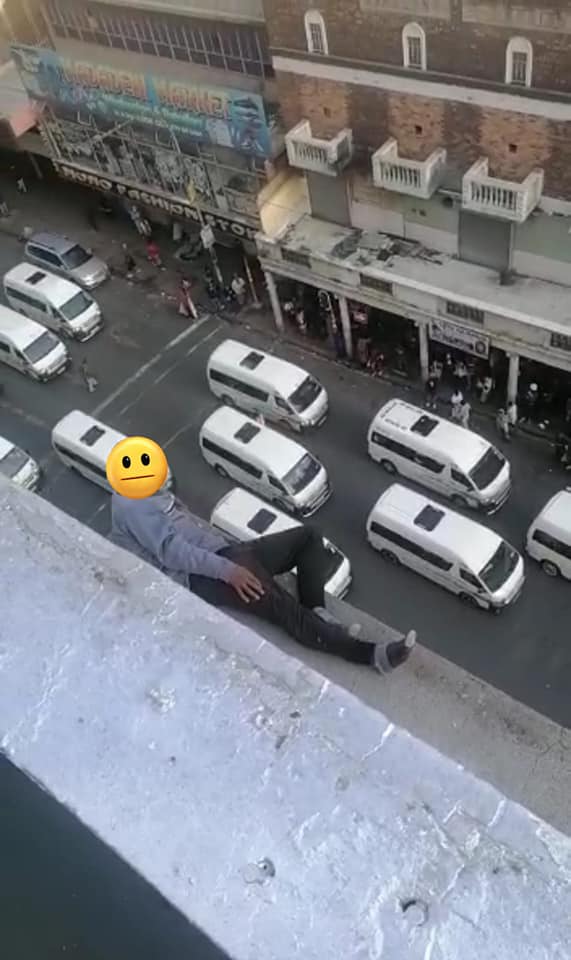 JMPD officers assisted in rescuing a man attempting to commit suicide in the Johannesburg CBD