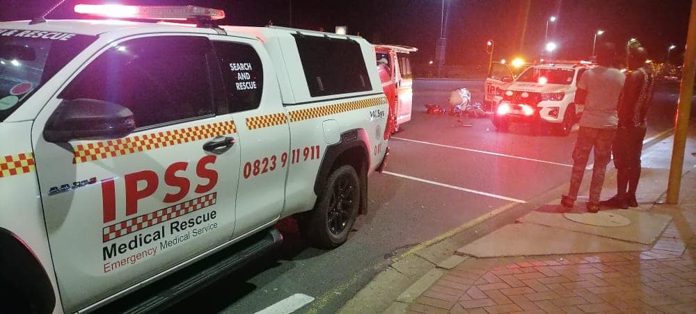 Pedestrian struck by a car in Ballito