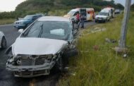 Five injured in a collision at Umtentweni